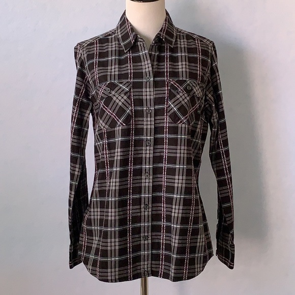 Eddie Bauer Plaid Button Down Long Sleeve Shirt - Picture 1 of 12